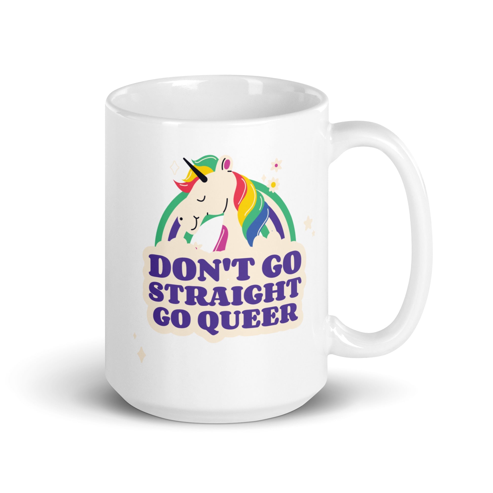 Don't Go Straight Go Queer Mug