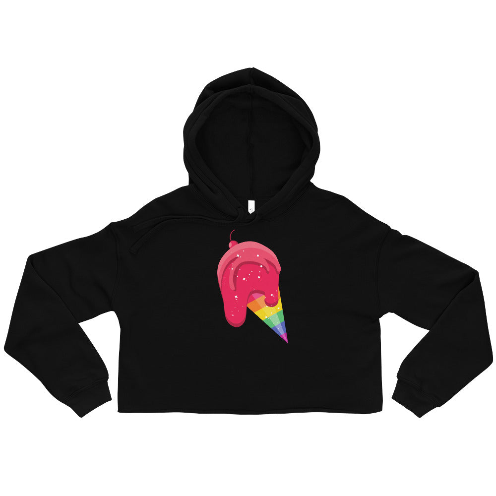 Gay Icecream Crop Hoodie