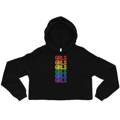 Girls Girls Girls Crop Hoodie