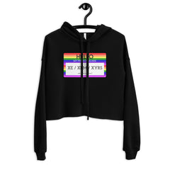 Hello My Pronouns Are Xe / Xem / Xyrs Crop Hoodie