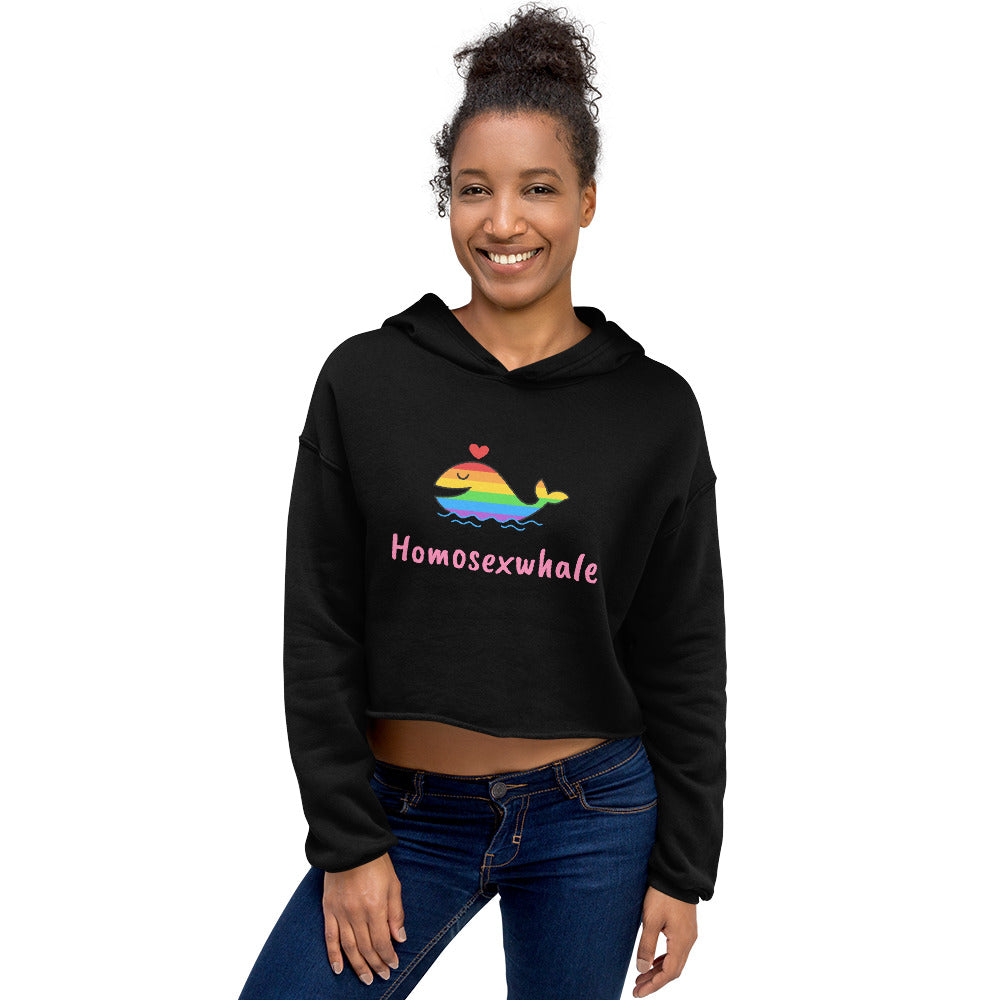 Homosexwhale Crop Hoodie