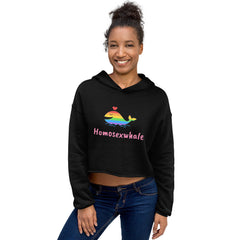 Homosexwhale Crop Hoodie