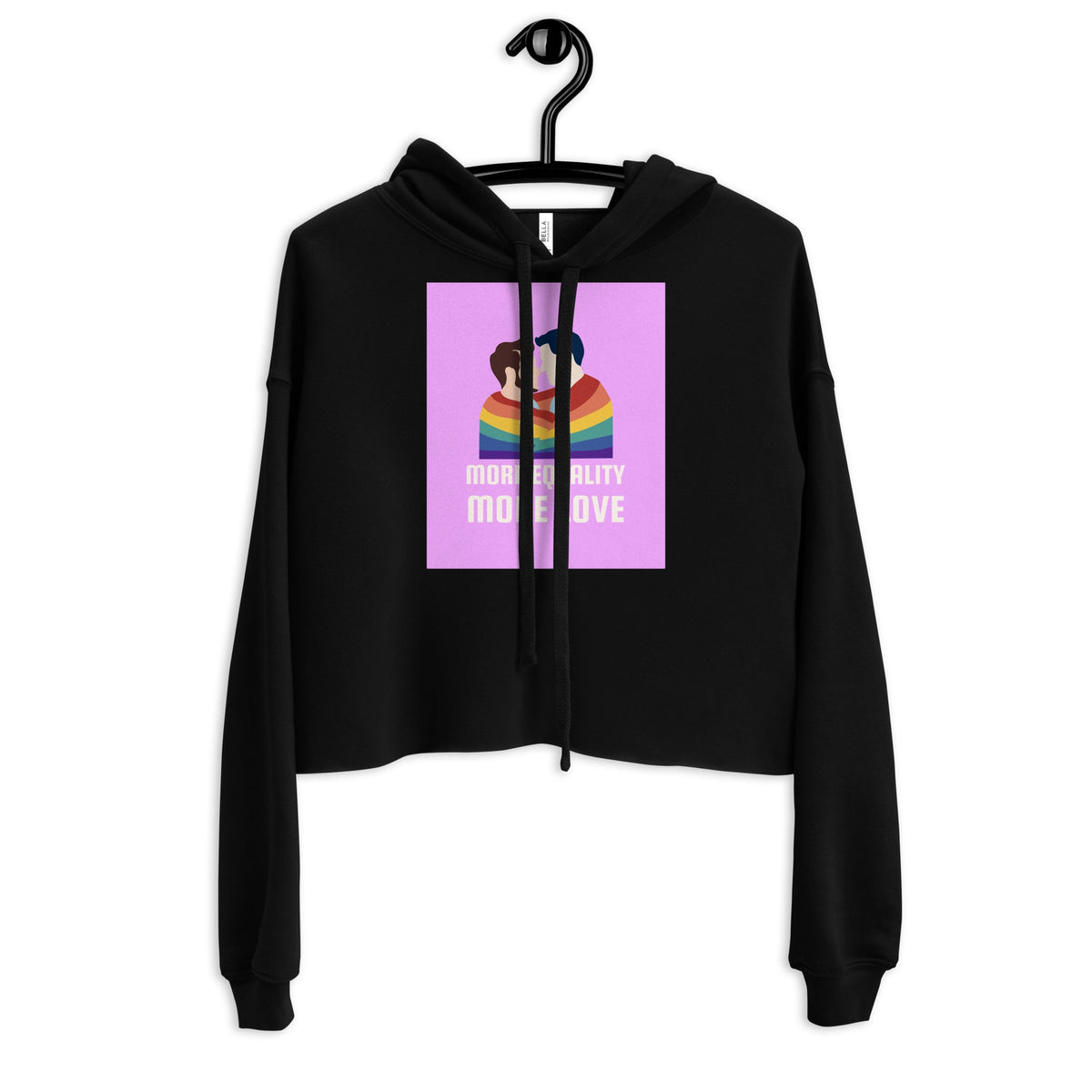 LGBT Couple Crop Hoodie