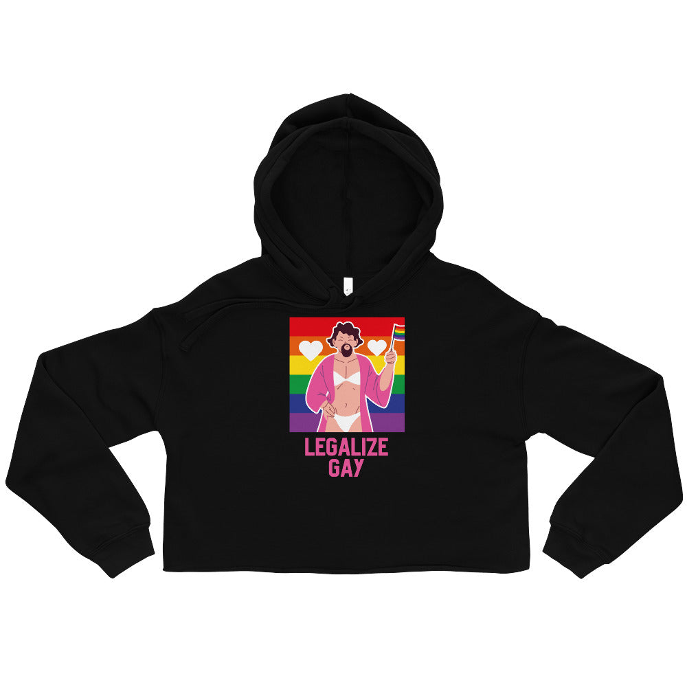 Legalize Gay Crop Hoodie