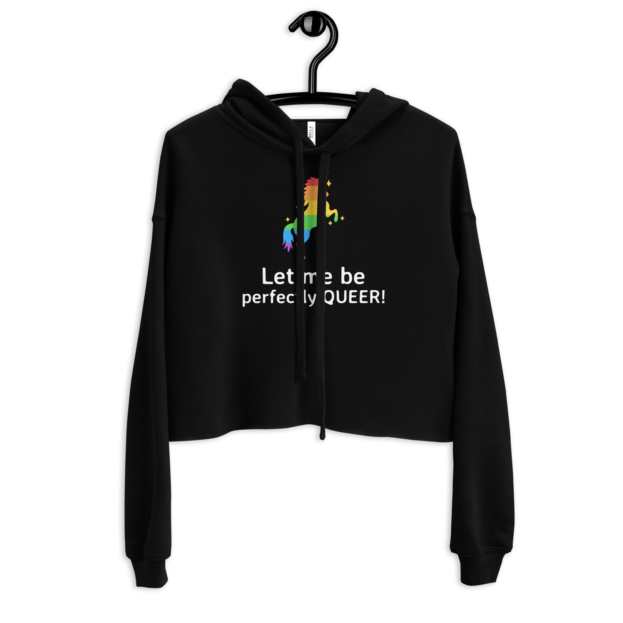 Let Me Be Perfectly Queer Crop Hoodie