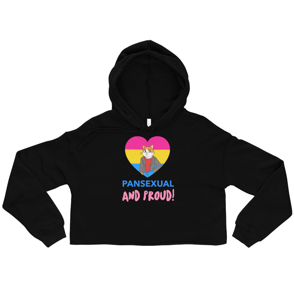 Pansexual And Proud Crop Hoodie