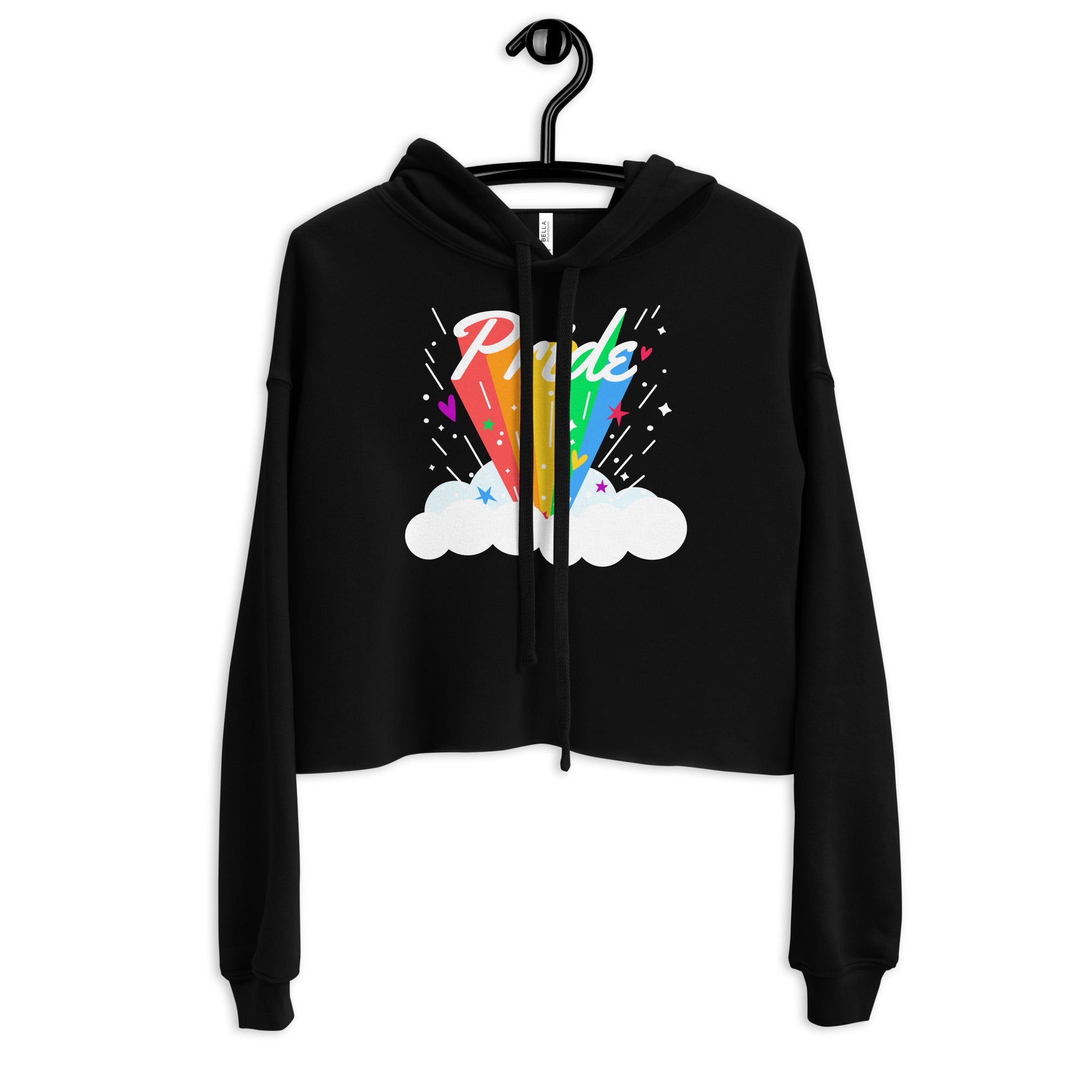 Pride Rainbow Crop Hoodie