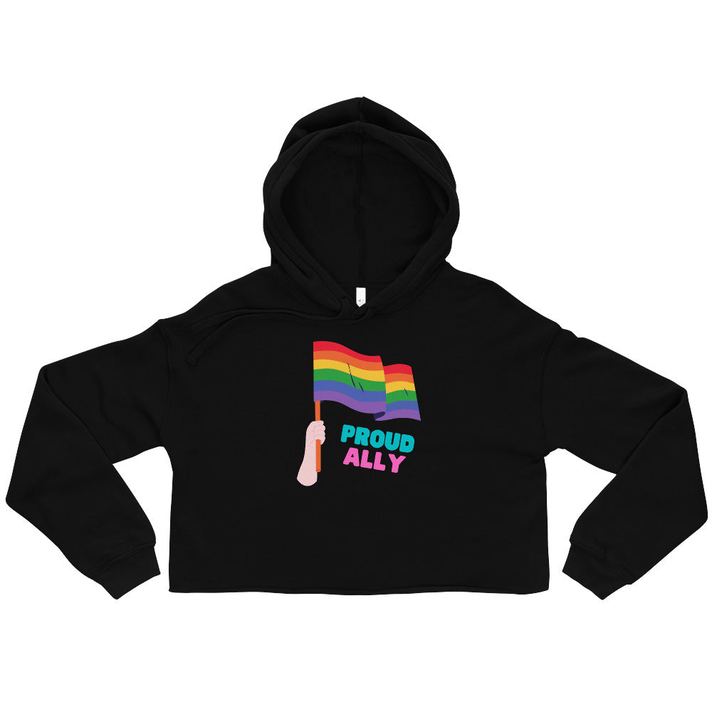 Proud Ally Crop Hoodie