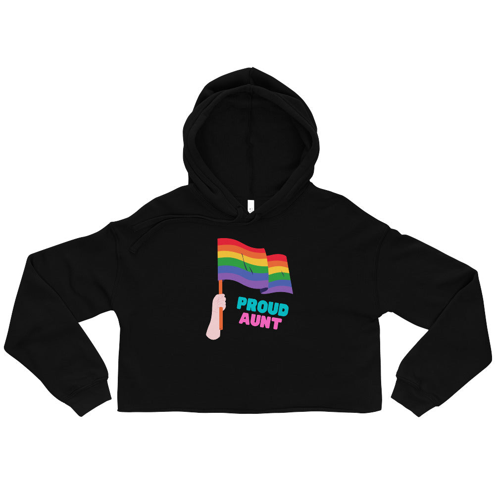 Proud Aunt Crop Hoodie