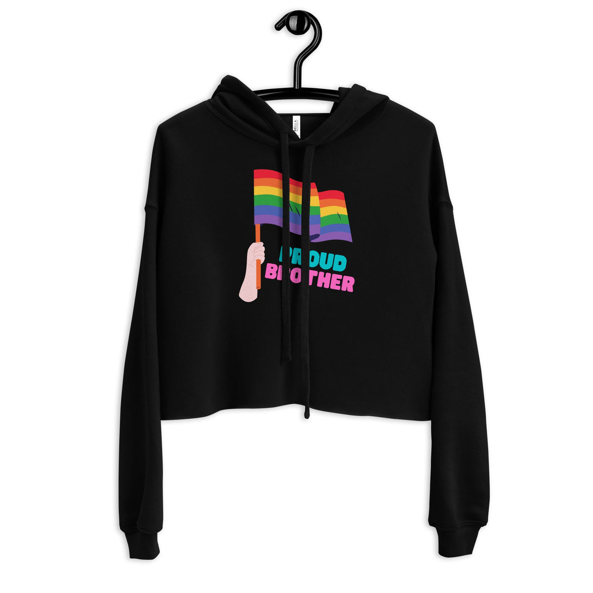 Proud Brother Crop Hoodie
