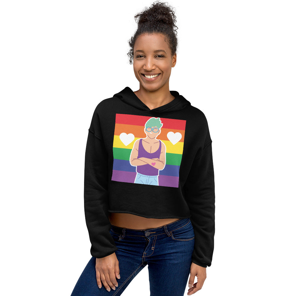 Queer Love Crop Hoodie