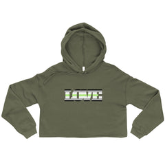 Agender Love Crop Hoodie