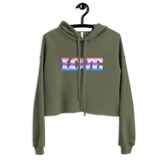 Alternative Genderfluid Love Crop Hoodie