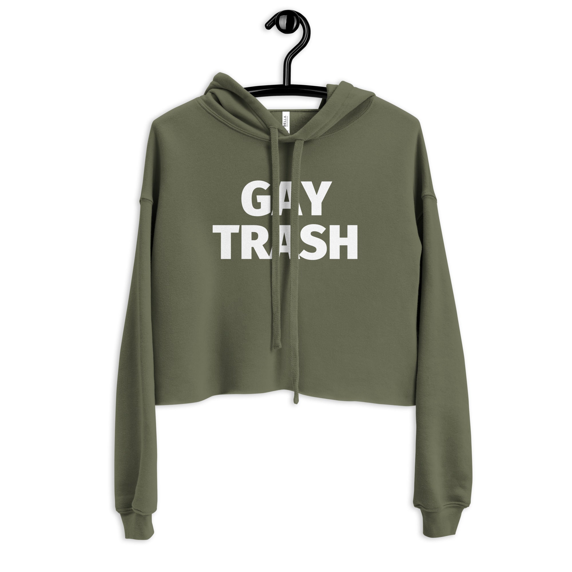 Gay Trash Crop Hoodie