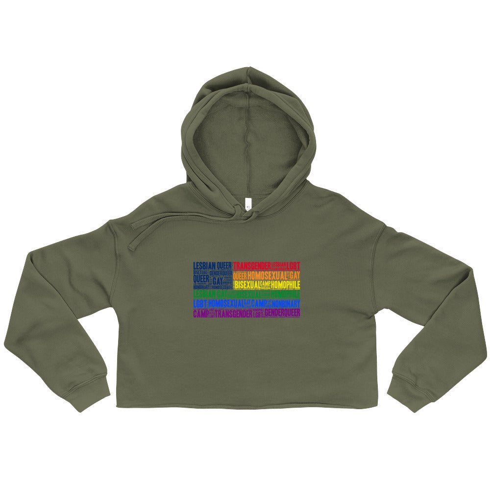 Gay USA Crop Hoodie