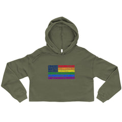 Gay USA Crop Hoodie