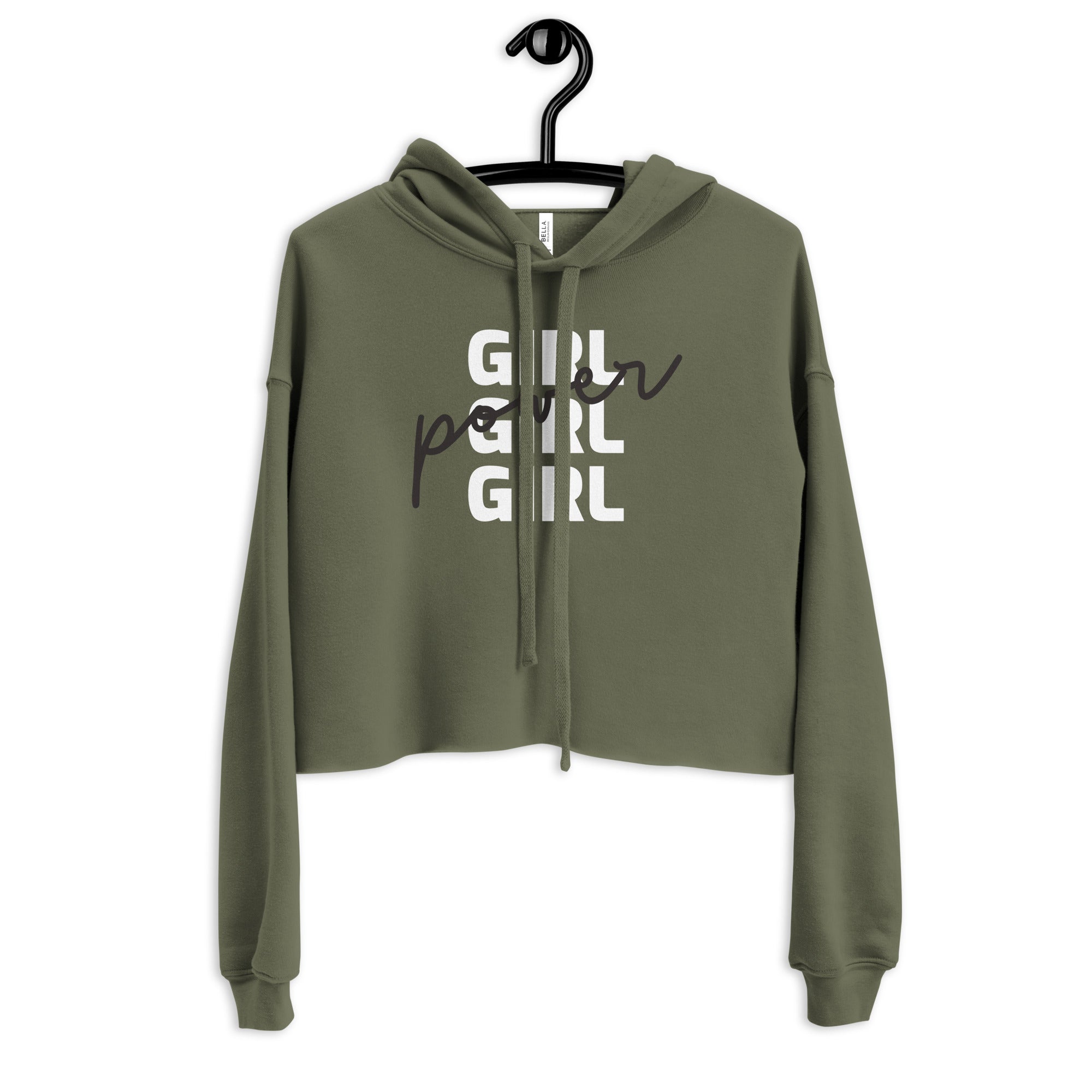 Girl Girl Girl Power Crop Hoodie