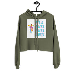 It's A Queer Queer World Crop Hoodie