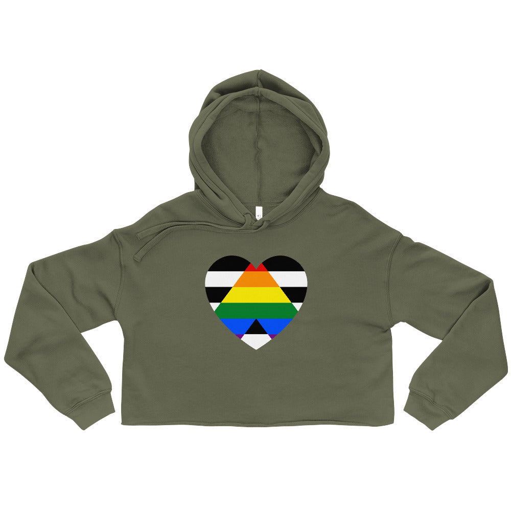LGBTQ Ally Crop Hoodie