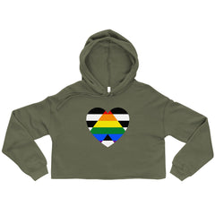 LGBTQ Ally Crop Hoodie