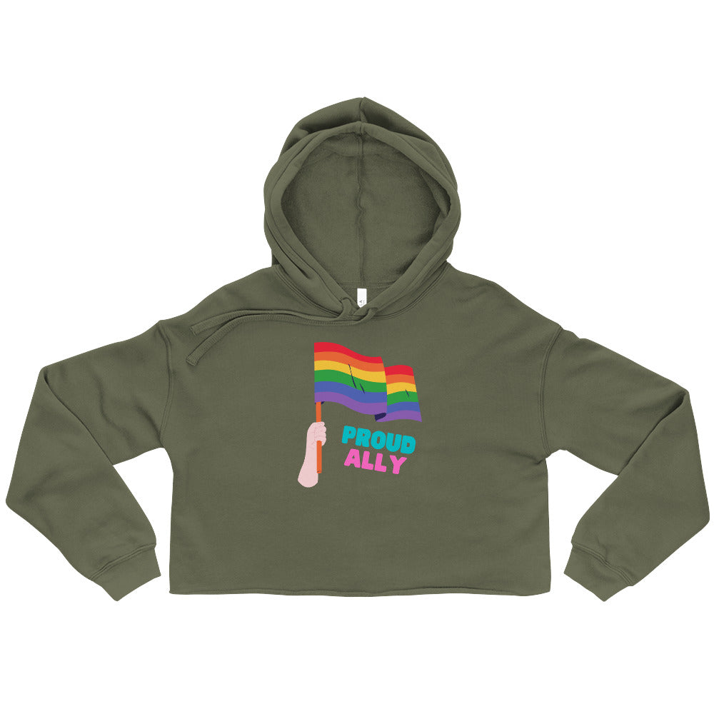 Proud Ally Crop Hoodie