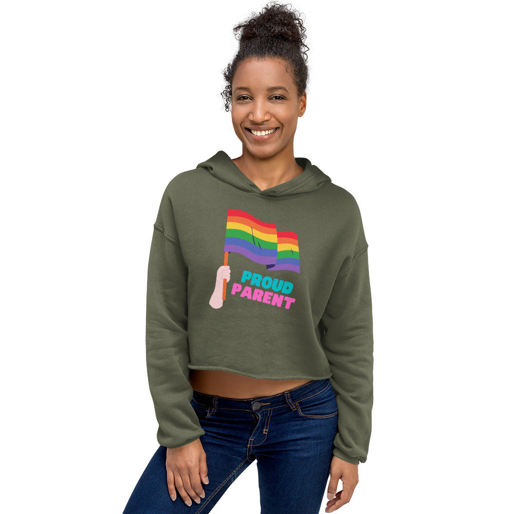 Proud Parent Crop Hoodie