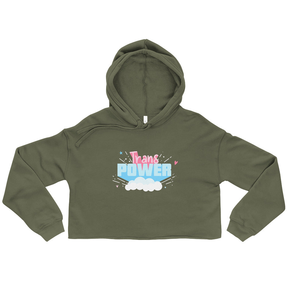Stand Proud Trans Power Crop Hoodie
