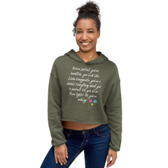 You Look Like Linda Evangelista Crop Hoodie
