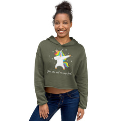 You Are Not On My Level Crop Hoodie