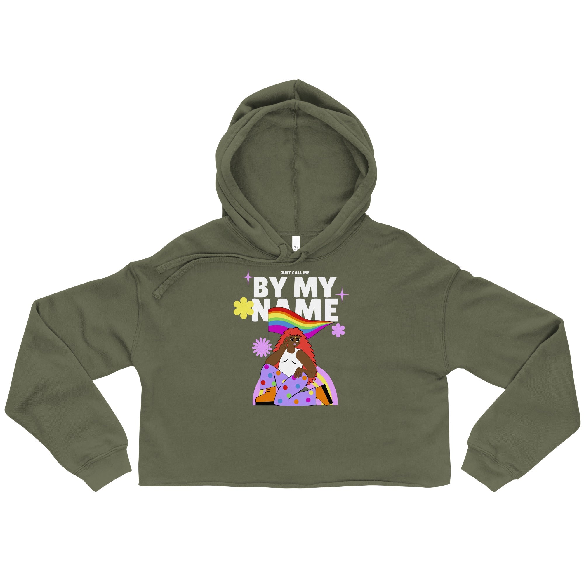Just Call Me By My Name Crop Hoodie
