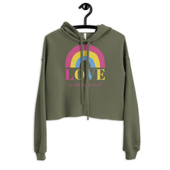 Love Is Always Love! Crop Hoodie