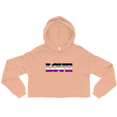 Asexual Love Crop Hoodie