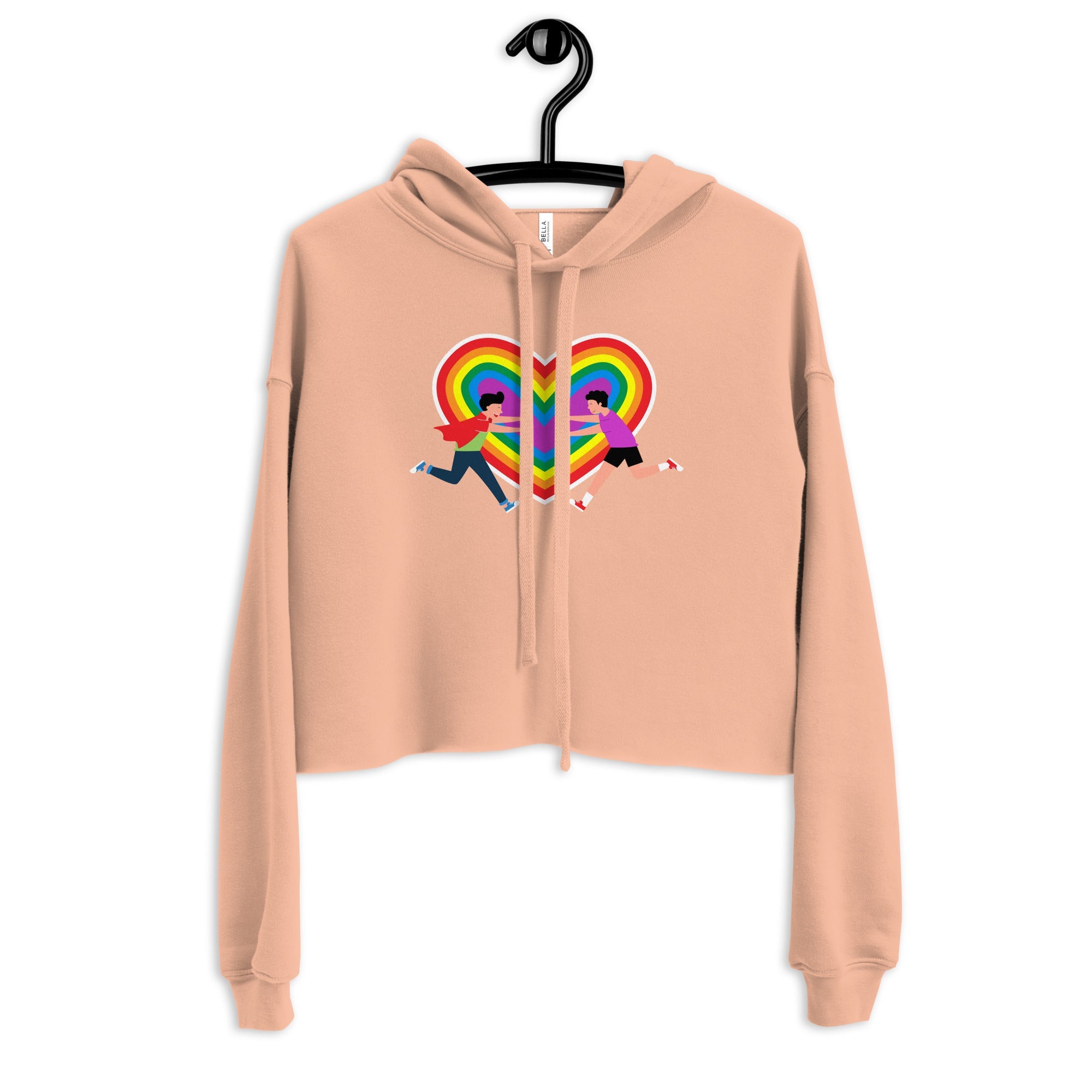 Gay Couple Crop Hoodie