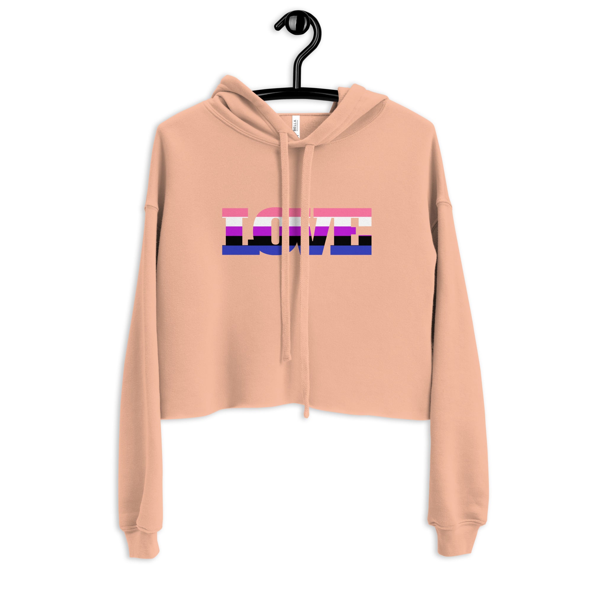 Genderfluid Love Crop Hoodie