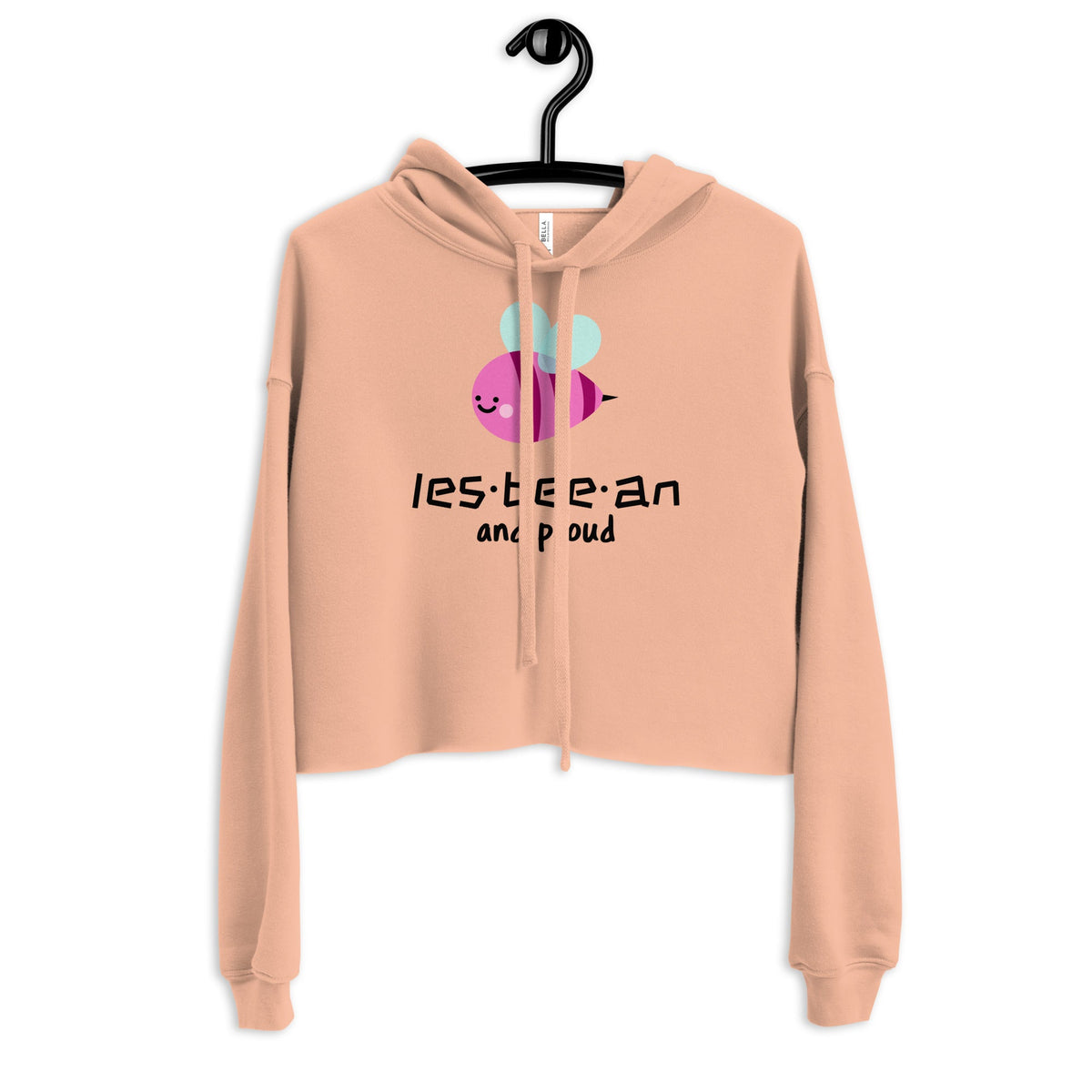 Les-Bee-An And Proud Crop Hoodie