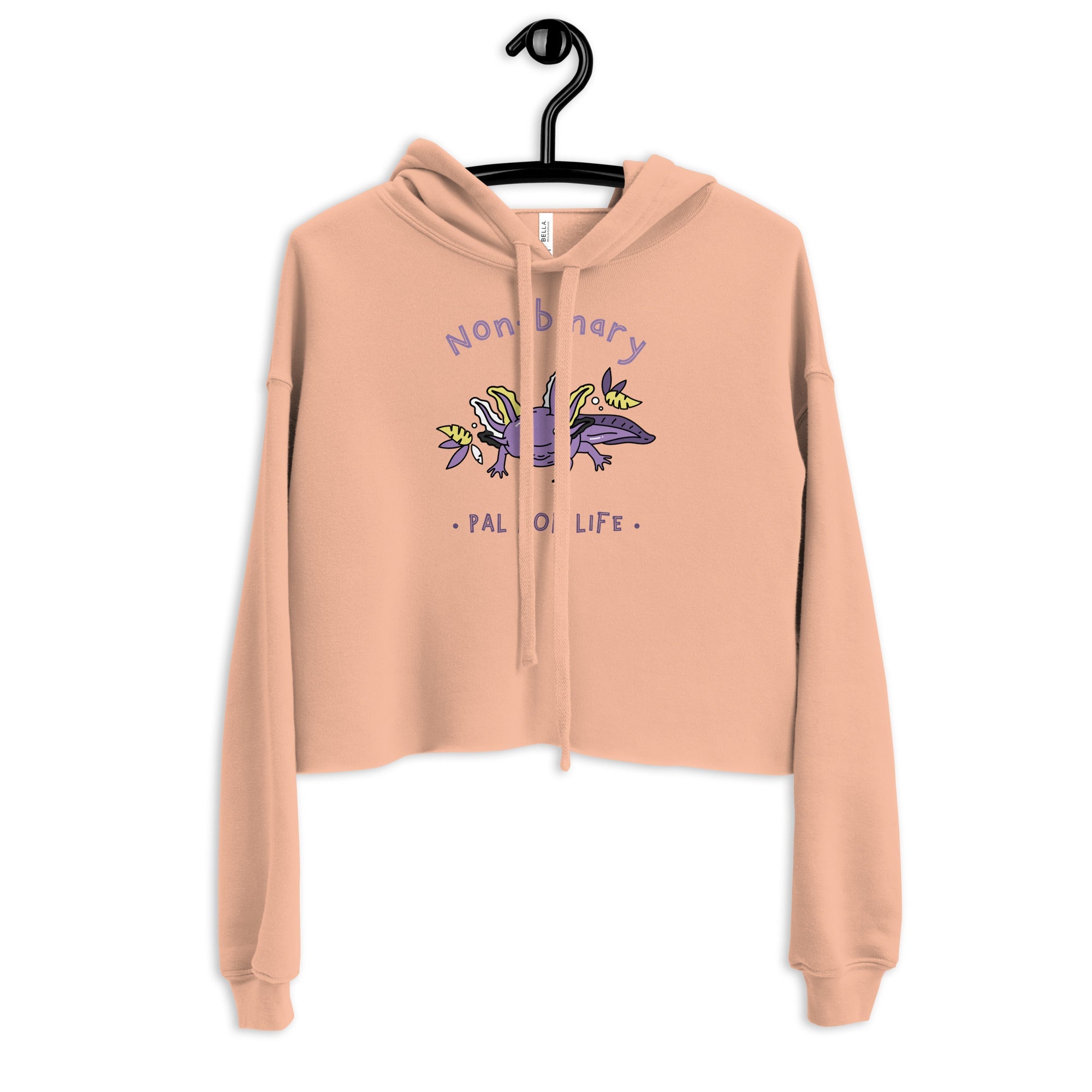 Non-Binary Pal For Life Crop Hoodie