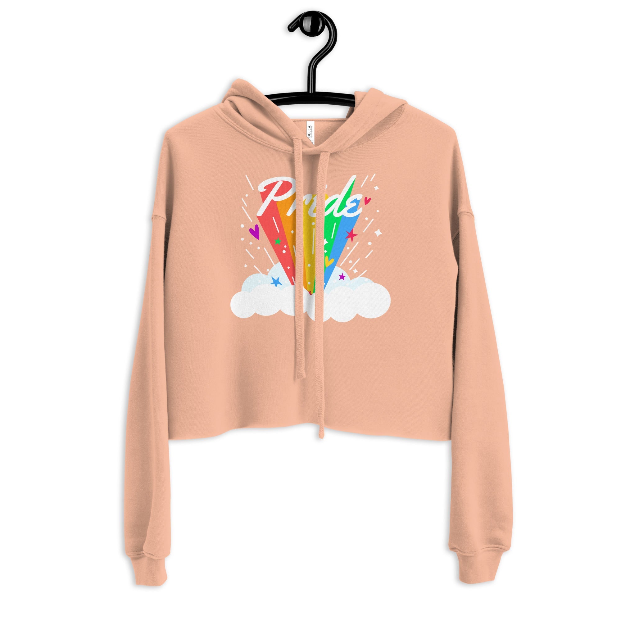 Pride Rainbow Crop Hoodie