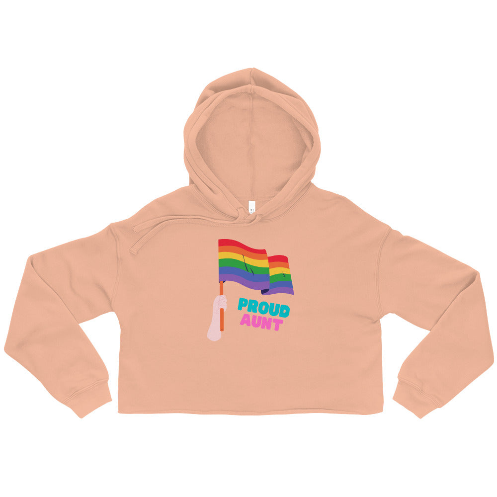 Proud Aunt Crop Hoodie