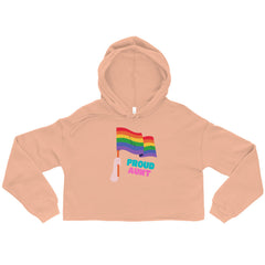 Proud Aunt Crop Hoodie