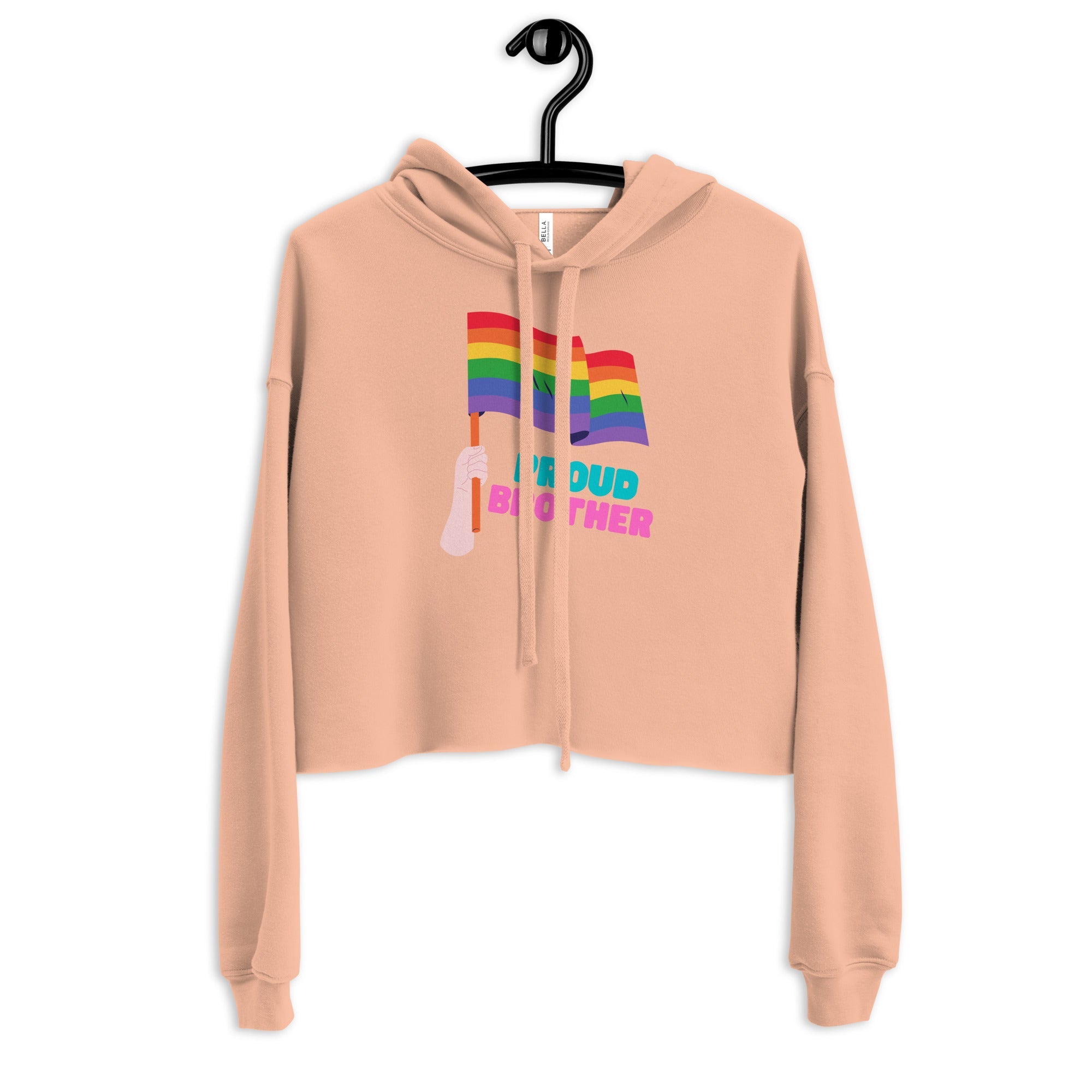 Proud Brother Crop Hoodie