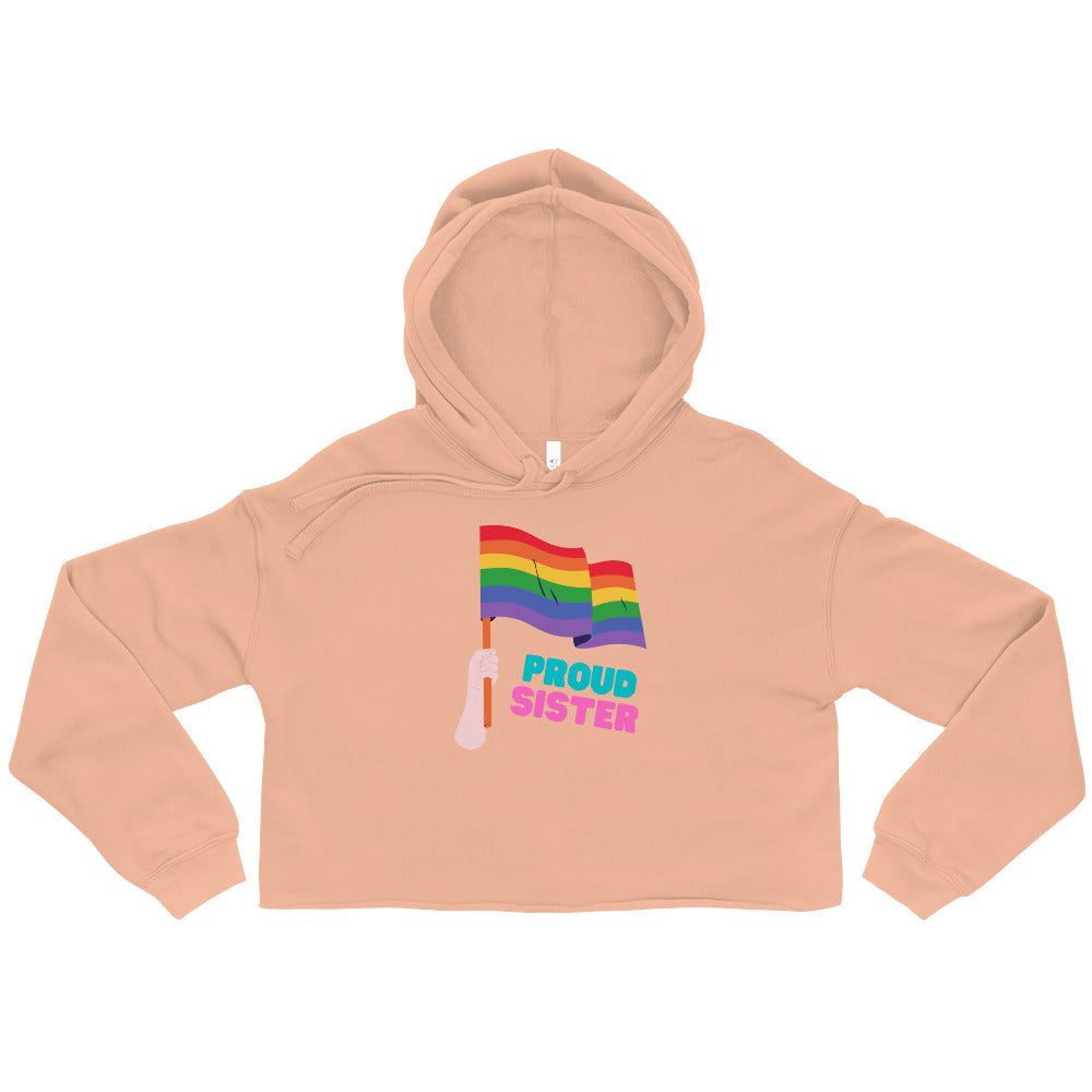 Proud Sister Crop Hoodie