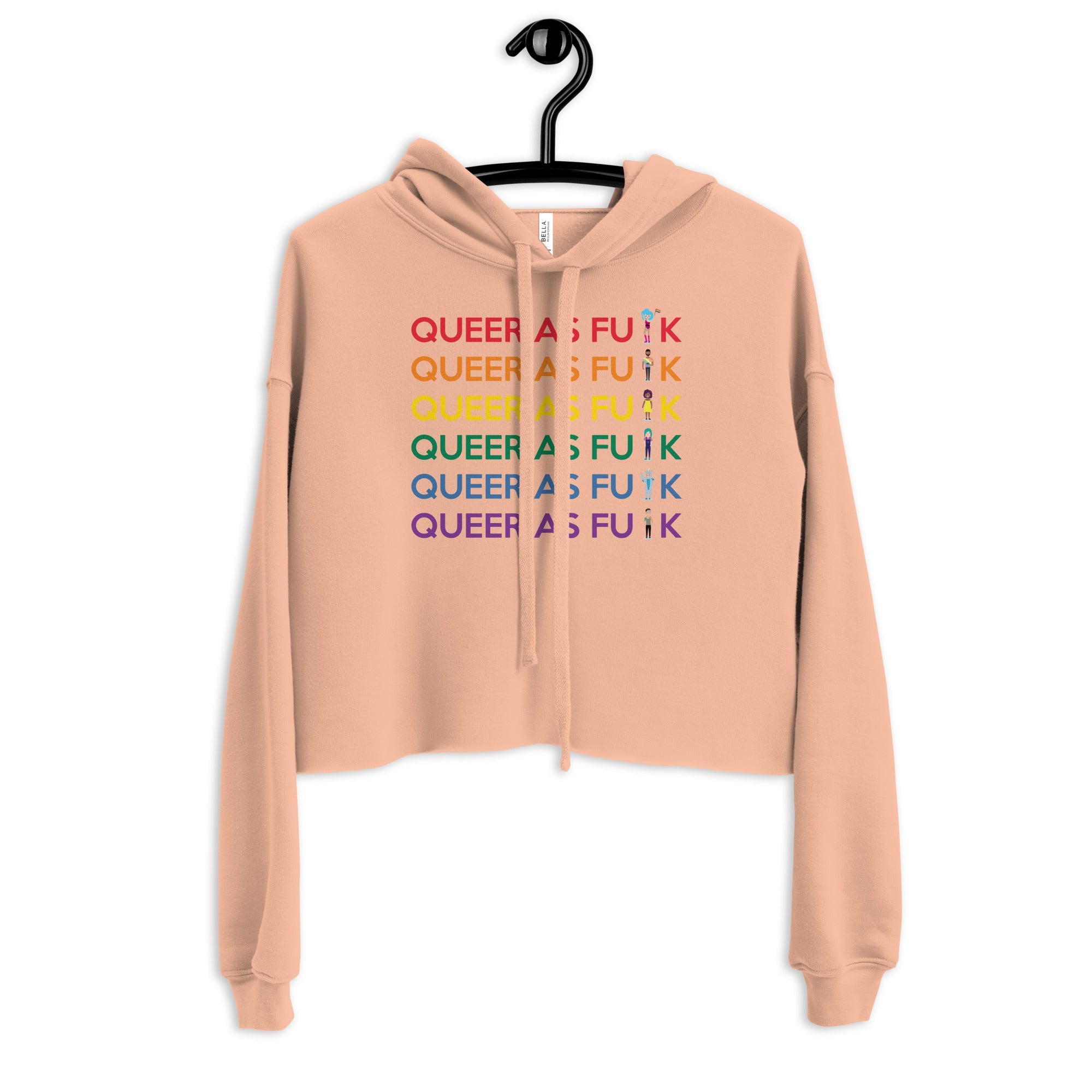Queer As Fu#k Crop Hoodie