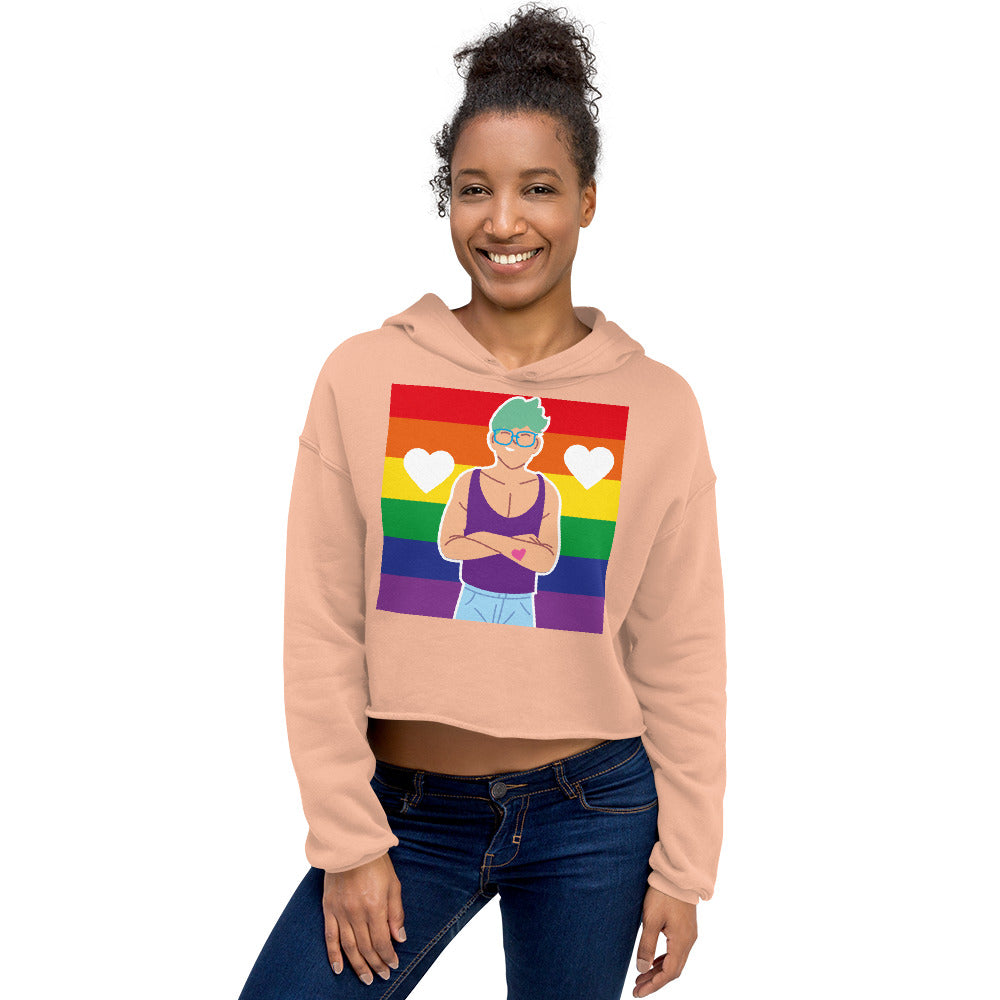 Queer Love Crop Hoodie
