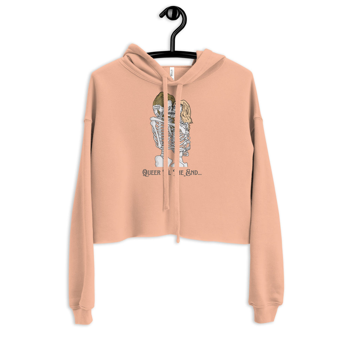 Queer Til The End Crop Hoodie