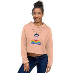 The Future Is Queer Crop Hoodie