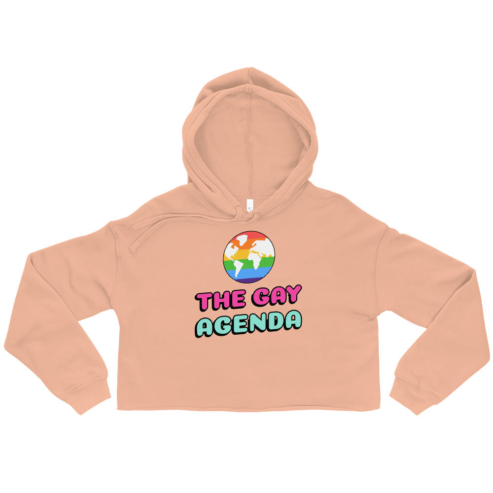 The Gay Agenda Crop Hoodie