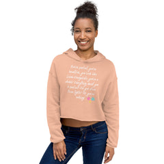 You Look Like Linda Evangelista Crop Hoodie