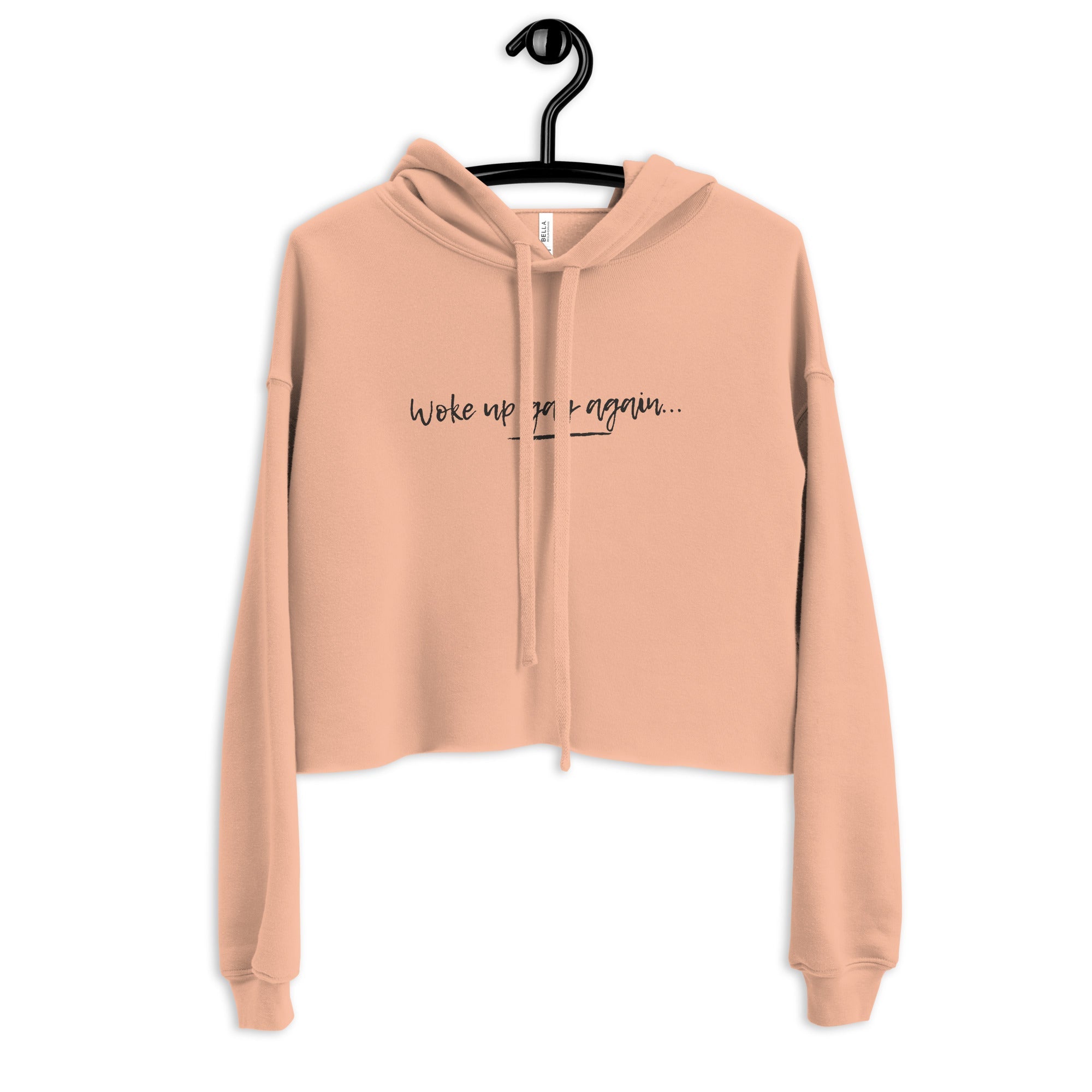 Woke Up Gay Again Crop Hoodie