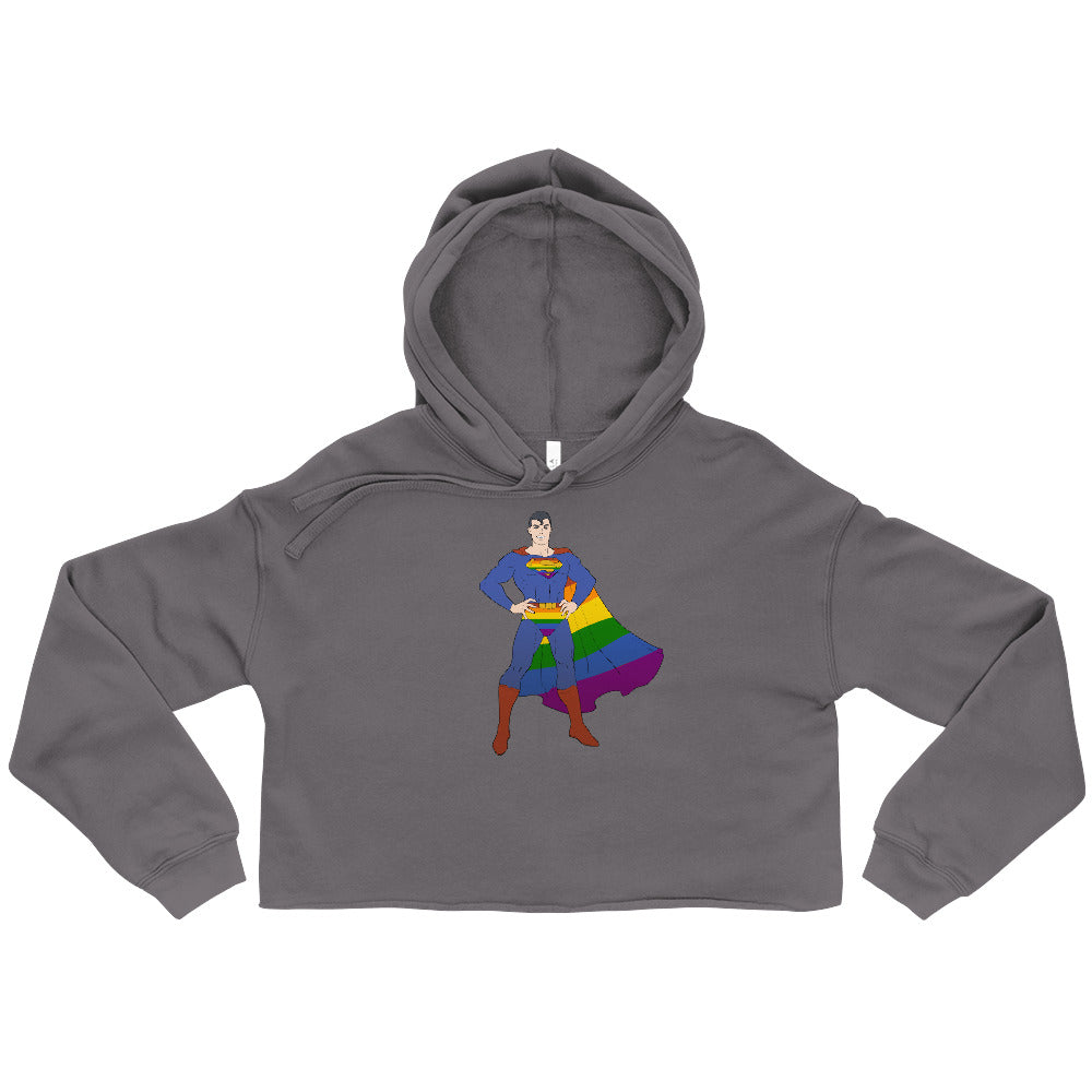 Gay Geek Crop Hoodie