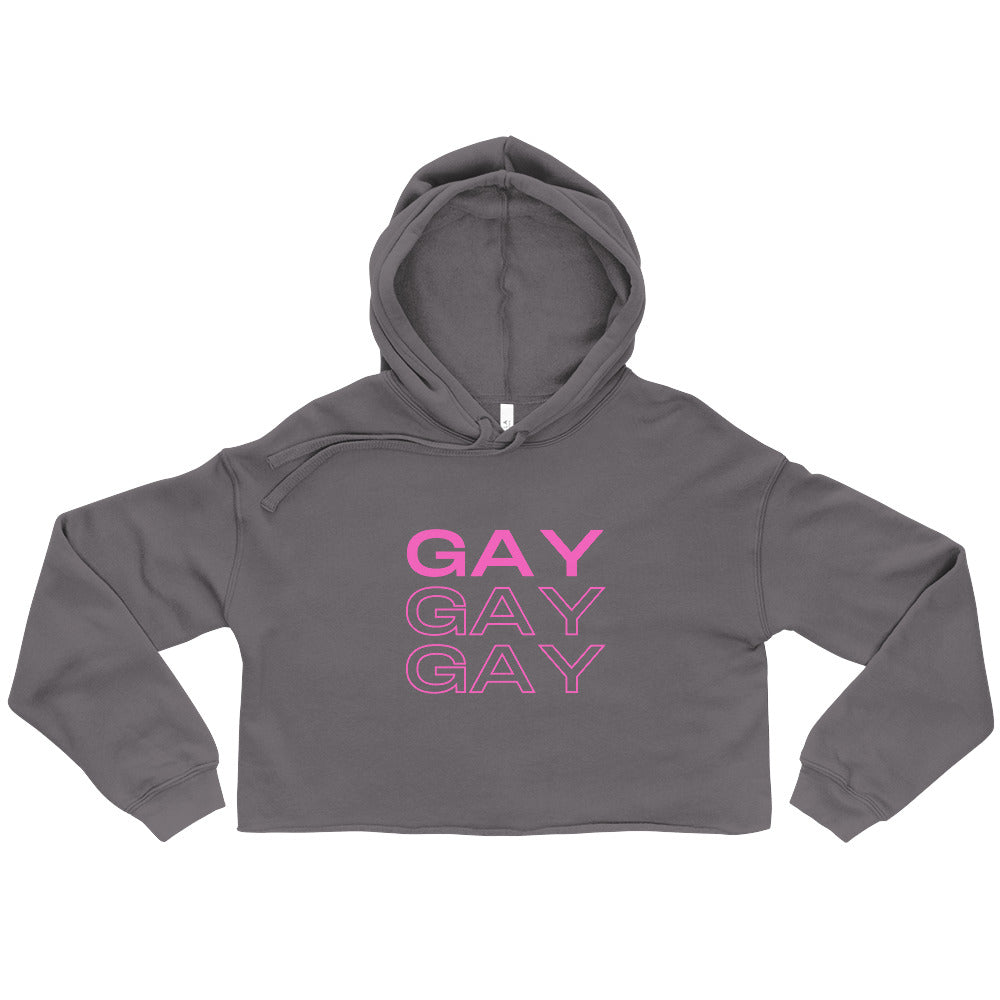 Gay Gay Gay Crop Hoodie